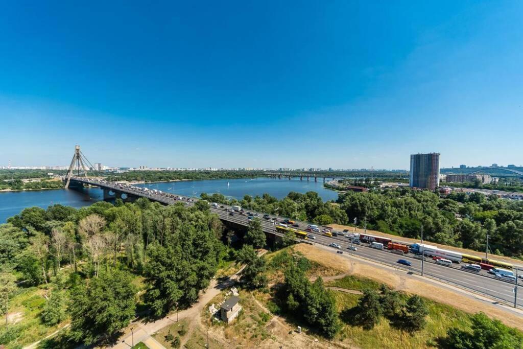 Apartments With Crazy Panoramic View Of The Dniepr Kiew Exterior foto